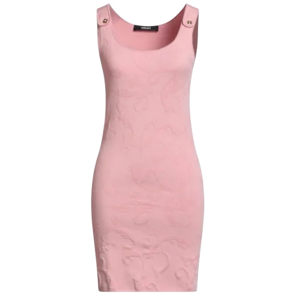 NWT Versace STRETCHY Knit Dress Barocco All Over Size 36